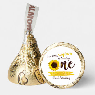 Little Sunflower 1st Birthday Party Hershey®'s Kisses®