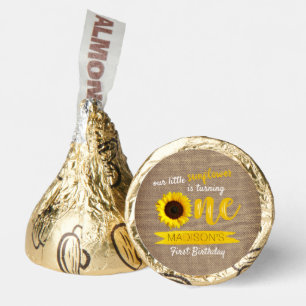Little Sunflower 1st Birthday Party Hershey®'s Kisses®