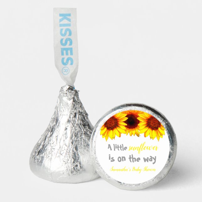 Little Sunflower Baby Shower Hershey®'s Kisses® (Front)