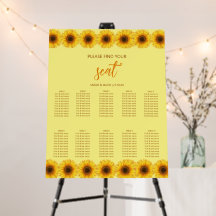 Little Sunflower Floral Girl Find Your Seat