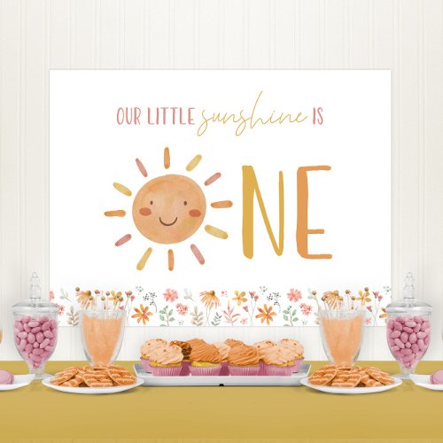 Little Sunshine 1st Birthday  Banner