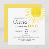 First Trip Around The Sun 1st Birthday Photo Invitation