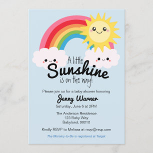 Little Sunshine Baby Shower invitation