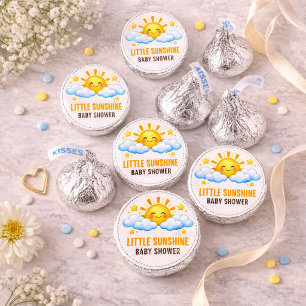 Little Sunshine Baby Shower Neutral Typography Hershey®'s Kisses®