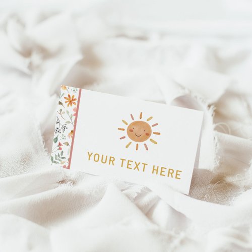 Little Sunshine Birthday Place Cards