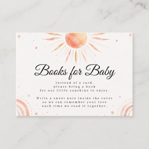 Little Sunshine Books For Baby Enclosure Card