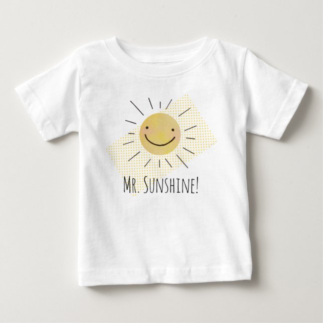 Little Sunshine Custom Baby Jersey T-Shirt (Front)