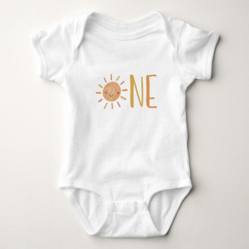 Little Sunshine First Birthday Baby Bodysuit