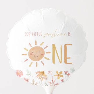 Little Sunshine First Birthday Balloon