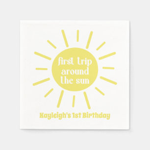 Little Sunshine First Trip Around The Sun Napkins
