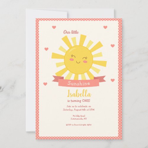 Little Sunshine Invitation