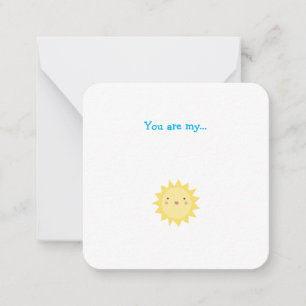 Little Sunshine Mini Thank You Note Card