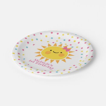 Little Sunshine Paper Plates by PrinterFairy at Zazzle