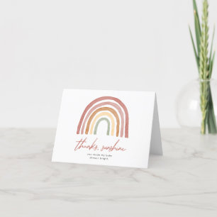 Little Sunshine Rainbow Thank You Card