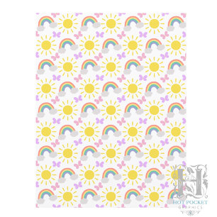Little Sunshine & Rainbows Scrapbook Paper