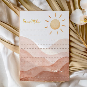 Little Sunshine Time Capsule Note Message Card