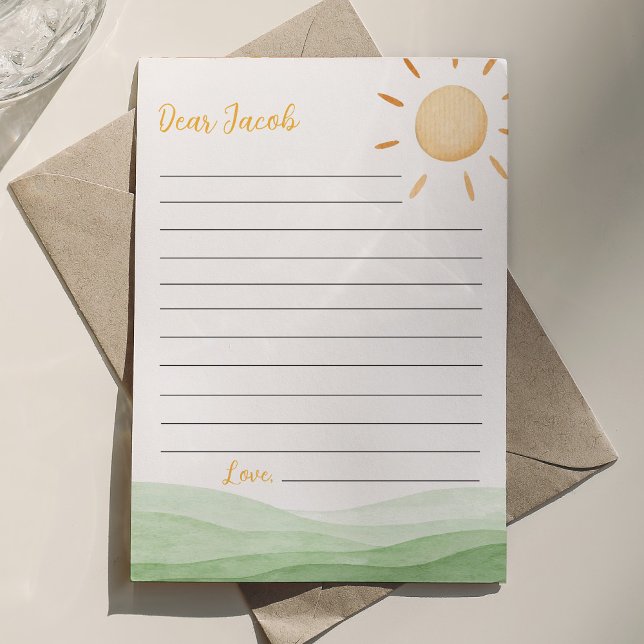 Little Sunshine Time Capsule Note Message Card (Creator Uploaded)