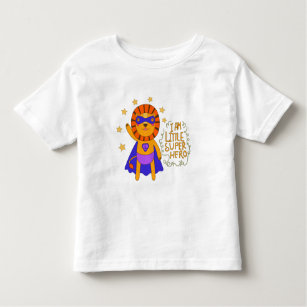 Little Super Hero, Cute Caped Lion Toddler T-shirt