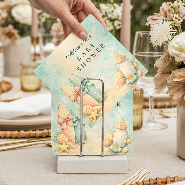 Little Surfer Baby Shower Napkins (Creator Uploaded)