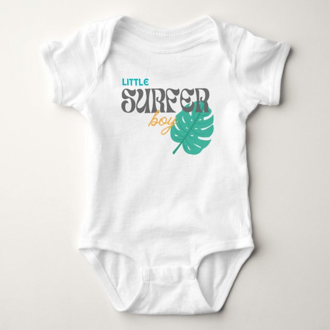 Little Surfer Boy - Baby Bodysuit (Front)