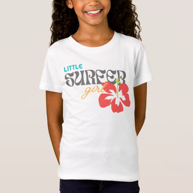 Little Surfer Girl - Kids Shirt (Front)