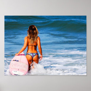 chanel surfer girl wall art