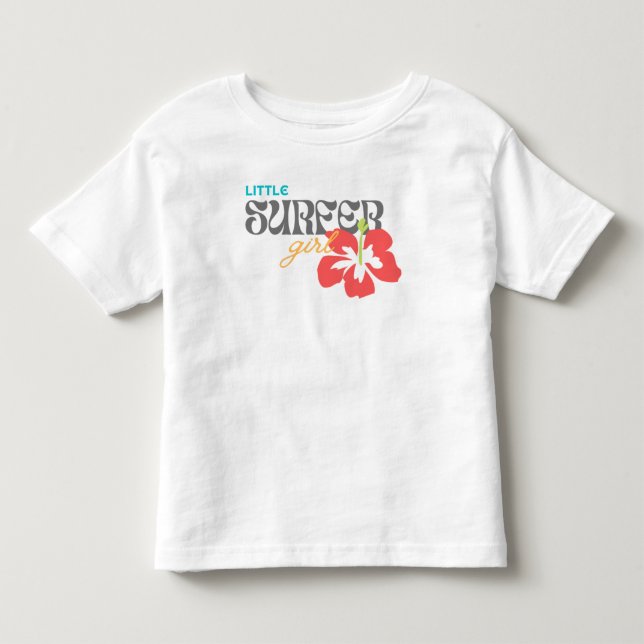 Little Surfer Girl - Toddler Shirt (Front)