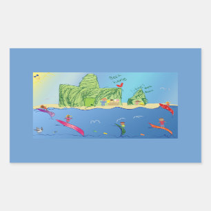 Little Surfers Stickers