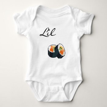 Little Sushi Baby Bodysuit by Wesly_DLR at Zazzle