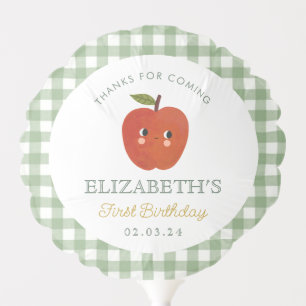 Little Sweet Apple  First Birthday Balloon
