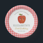 Little Sweet Apple  First Birthday Paper Plates<br><div class="desc">Little Sweet Apple  First Birthday</div>