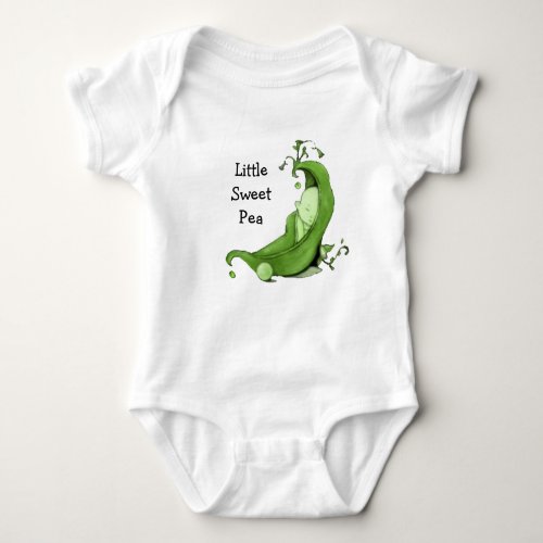 Little Sweet Pea Infants T_Shirt Baby Bodysuit