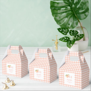 Little Sweet Peach Birthday Thank You For Coming Favor Boxes