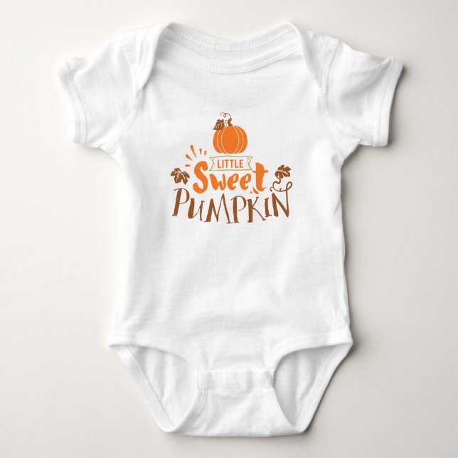Little Sweet Pumpkin Baby Bodysuit (Front)