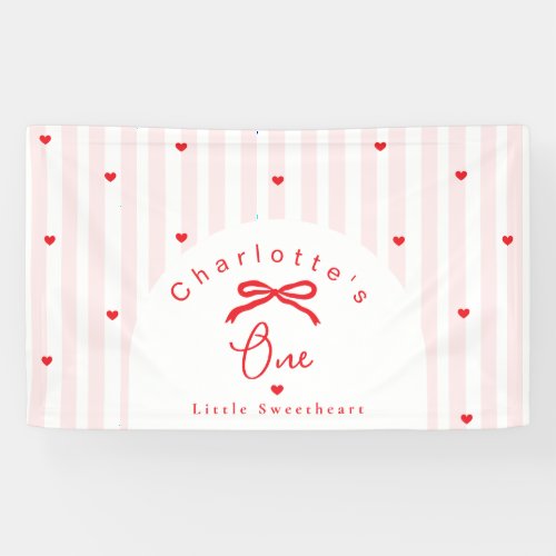 Little Sweetheart 1st Birthday Coquette Bow