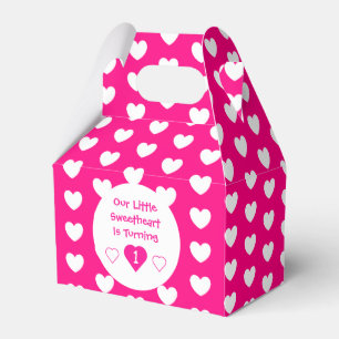 Little Sweetheart 1st Birthday Favor Boxes