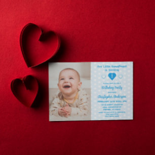 Little Sweetheart 1st Birthday Invitation