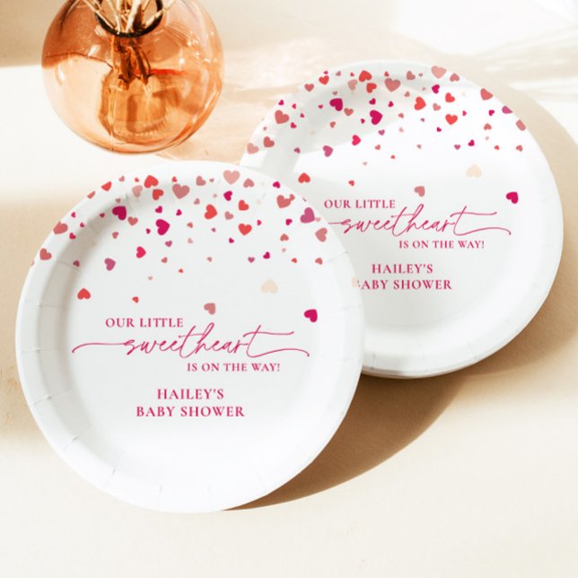 Little Sweetheart Baby Shower, Baby Shower  Paper Plates (Creator Uploaded)
