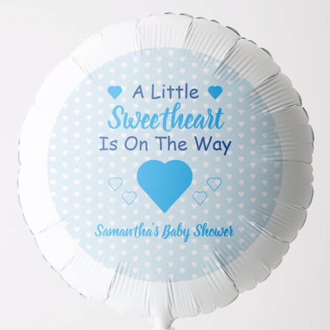 Little Sweetheart Baby Shower Balloon (Front)