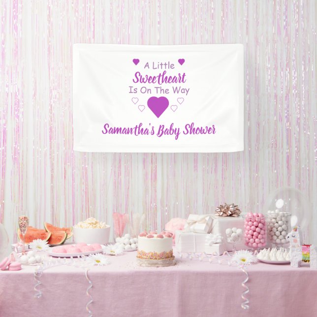 Little Sweetheart Baby Shower Banner (Party)