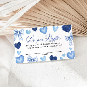 Little Sweetheart Baby Shower, Diaper Raffle Card