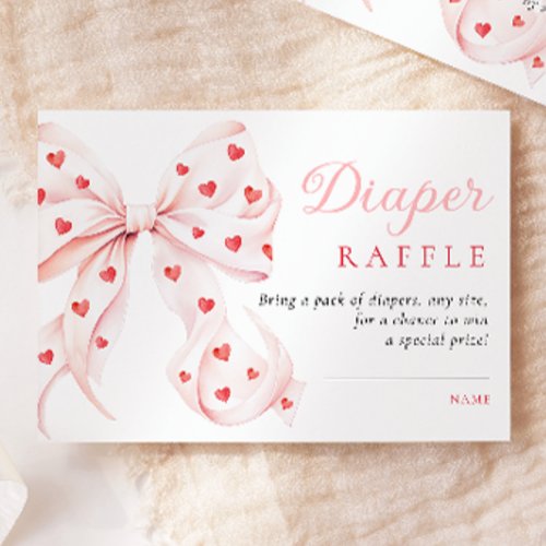 Little Sweetheart Baby Shower Diaper Raffle