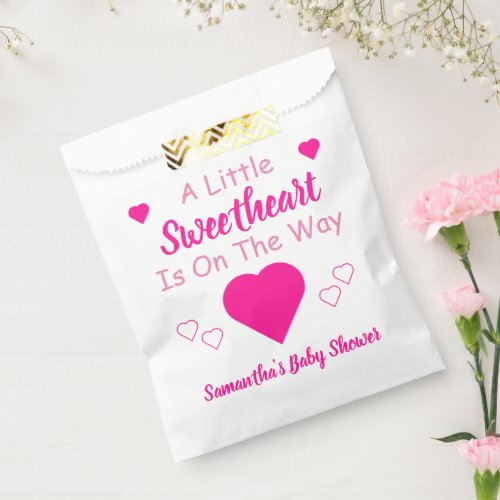 Little Sweetheart Baby Shower Favor Bag