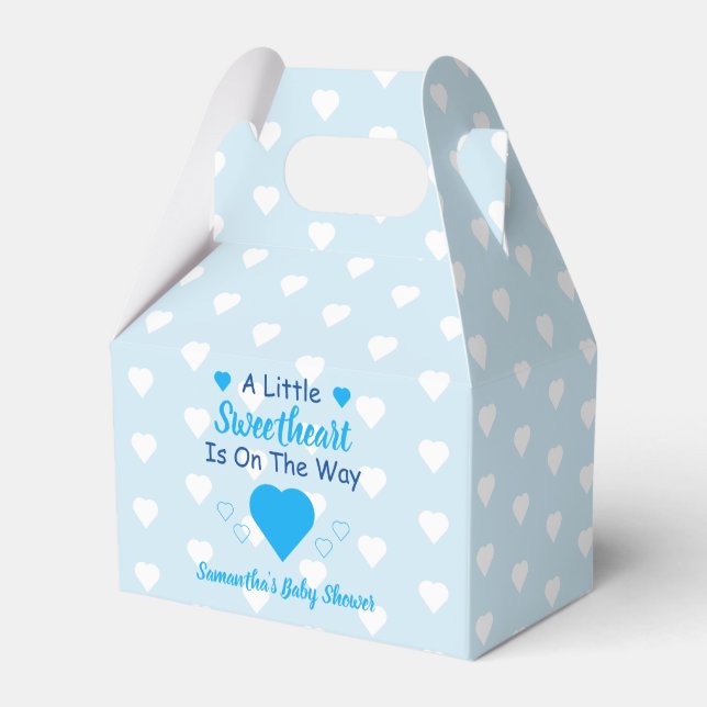 Little Sweetheart Baby Shower Favor Boxes (Front Side)