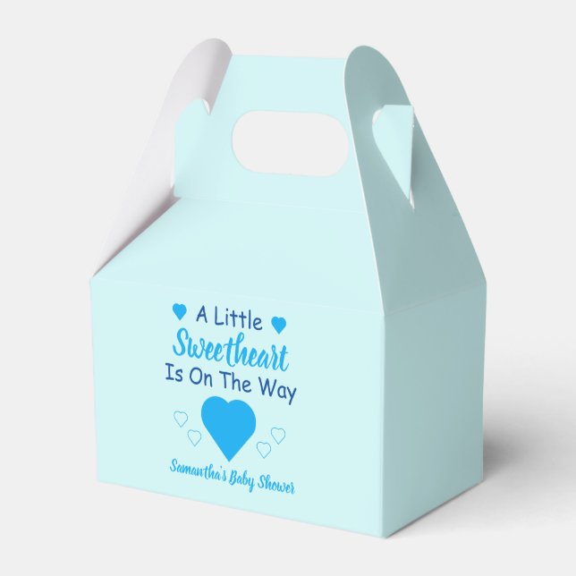 Little Sweetheart Baby Shower Favor Boxes (Front Side)