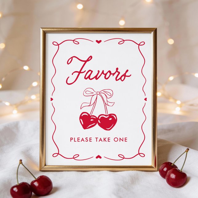 Little Sweetheart Baby Shower Favors Sign (Creator Uploaded)