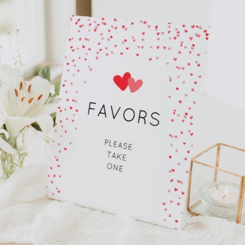 Little Sweetheart Baby Shower Favors Sign