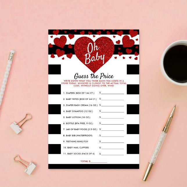 Little Sweetheart Baby Shower Guess The Price Game (Creator Uploaded)