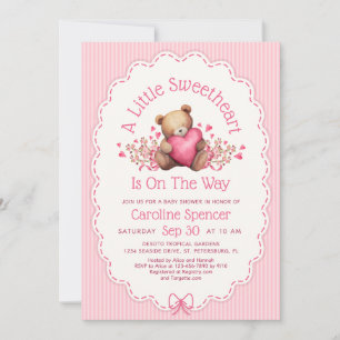 Little Sweetheart Baby Shower Invitation