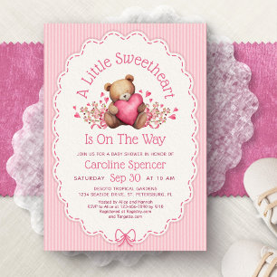 Little Sweetheart Baby Shower Invitation